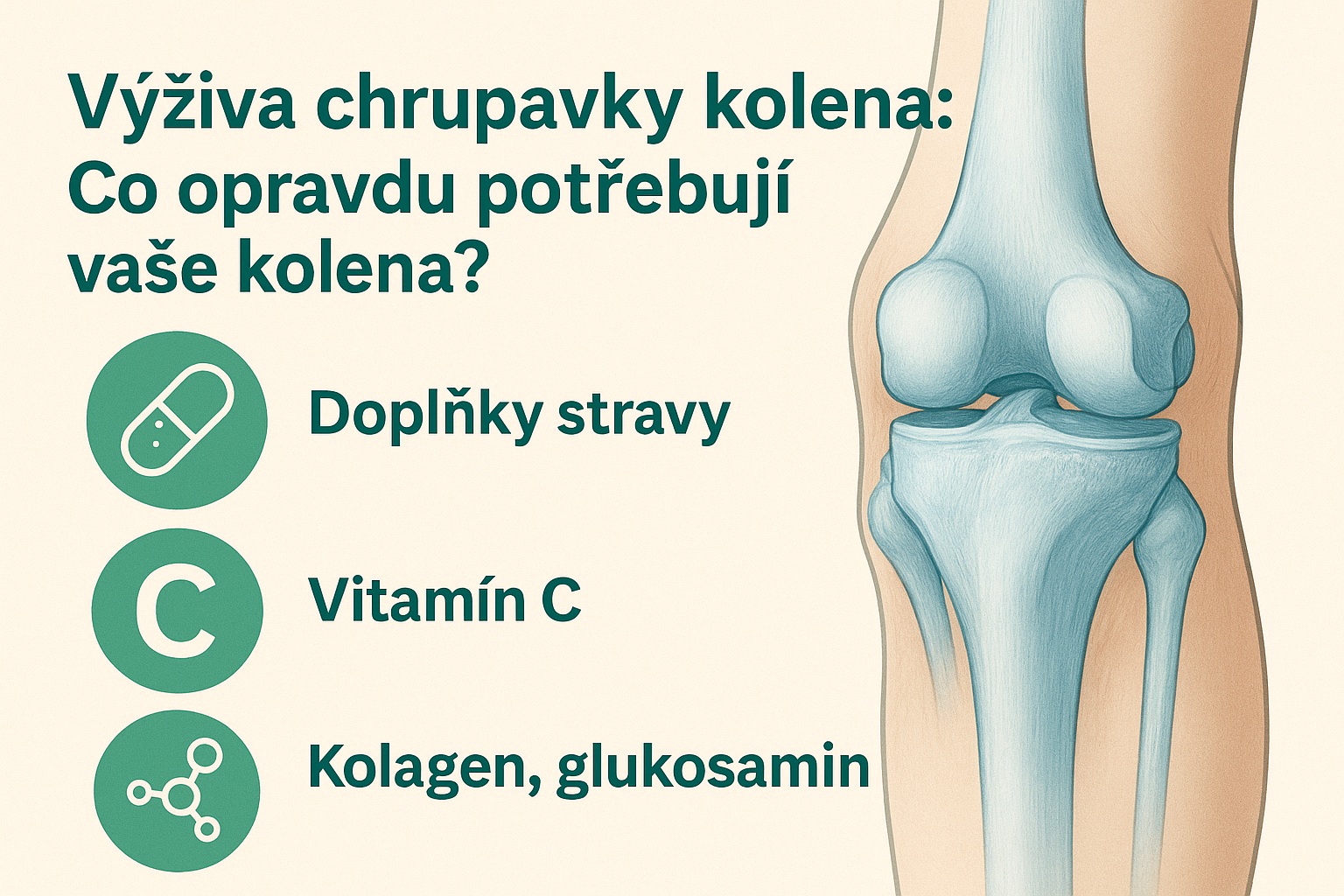 Výživa chrupavky kolena